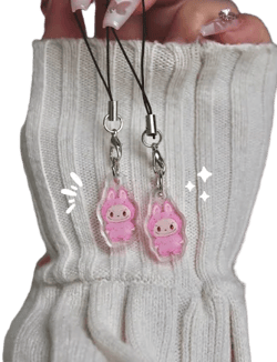 Labubu Phone Charm Keychain | Blindbox Cute Phone Accessory Strap| Hipper Gift | Made Locally