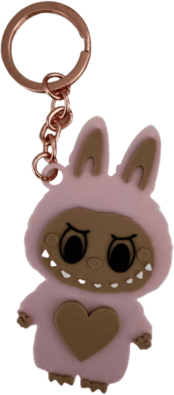 Labubu Keychain Beige