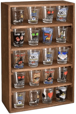 Ikee Design Wooden Wall-Mounted Display Shelves Rack