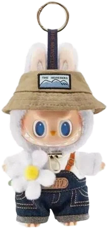 GoodGoods POP MARTS Labubu THE MONSTERS FALL IN WILD Plush Doll Toy Keychain for Backpack
