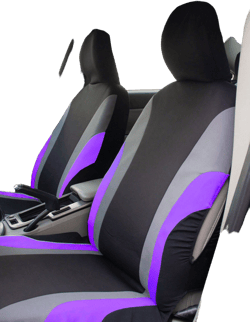 Car Seat Covers Set For Women Compatible 9pcs Set With 2-Split Zippers Sponge Auto Accessories Seat Protection Comfortable Universal Fit