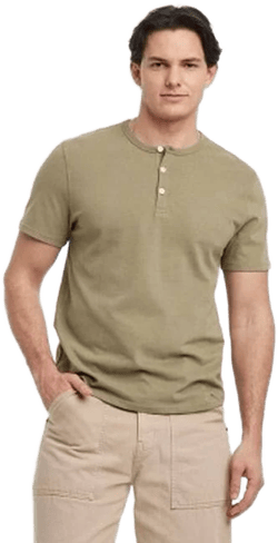 Men's Vintage Short Sleeve Henley Shirt Goodfellow & Co