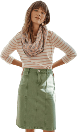 J.Jill Women's Petite Denim Utility Skirt