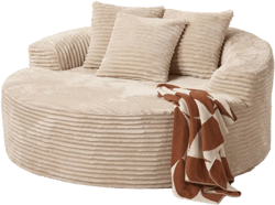 Cloud Large Circle Oversized Chaise Lounge Chair