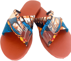Wax Print Sandals