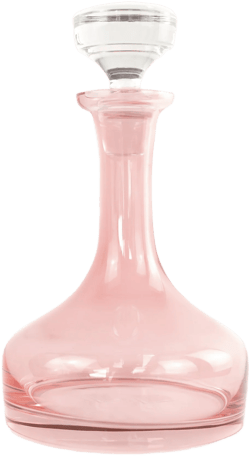 Estelle Colored Glass Vogue Decanter For Women