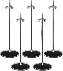 5PCS Acrylic Doll Stand Display Holder, Ideal Doll Display Stand Support with Adjustable Waist Clip for 11 to 13 Inch Tall Dolls 5pc