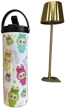 Beautiful LABUBU 20 oz Tumbler - Stainless steel with straw la bubu Doll Tumbler - Colorful Tumbler labubu