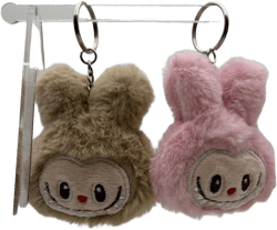 Cute Labubu Plushy Keychain - Adorable Soft Toy Bag Charm