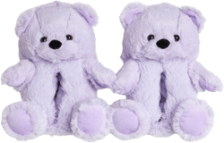 Dearfoams Women's Overstuffed Bear Slippers