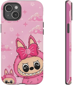 Labubu Pink Monster Character Phone Case – Fashionable & Unique