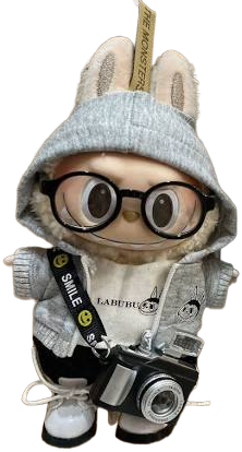 Popmart The Monsters Labubu Plush Doll Handsome Hoodie Series