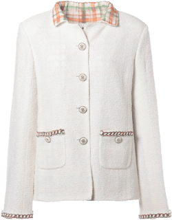 CHANEL Women's Tweed Cotton/Silk Jacket
