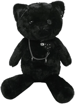 Goth Cat Plush Mini Backpack