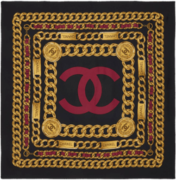 CHANEL Silk CC Scarf