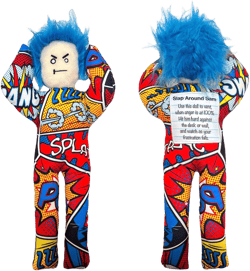 AVINITI Funny Gag Gift - Stress Relief - Slap Around Sam Doll - for Friends, Co-Worker, Men, Women, Husband, Wife, Girlfriend, Boyfriend (Boombastic Pop) : Toys & Games
