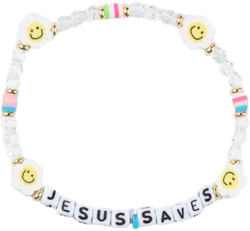 Jesus Saves Letter Bracelet