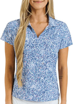 Yatta Women's Glitter Golf Polo Shirt