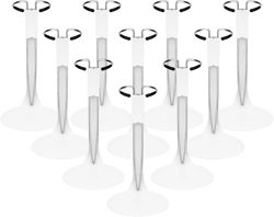 10 Pcs Doll Stand Adjustable Doll Display Stand, Action Figure Stand Holder 1/6 Scale Dolls Support Stand for 8" to 12" Dolls Accessories (White)