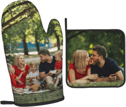 Personalized Oven Mitts, Custom Oven Mitts and Pot Holders Sets Custom Kitchen, Baking,Cooking as Gifts for Women,Friend,Family Custom Your Own Oven Mitts & Pot Holders