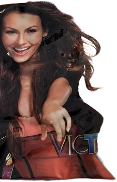 Victoria Justice Pink Sparkly Tote Bag