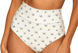 Montce Heidi Floral Added Coverage High Rise Bikini Bottom