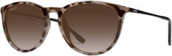 Wear Me Pro Women's Round Polarized Sunglasses with Brown Gradient Lenses