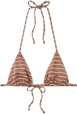 Zara Women's Limited Edition Striped Bikini Top