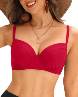 Tempt Me Women's Underwire Push Up Bikini Top