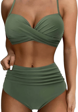 Women's 2 Piece Wrap Bikini Swimsuit