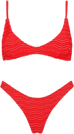 Triangl Maia Mato Terry Towelling Bikini Set Top