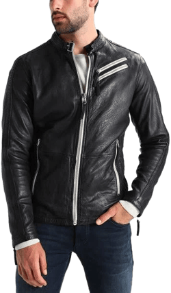 Lambskin Leather Biker Jacket