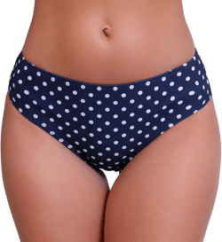 Halcurt Women's Mid Waisted Cheeky Bikini Swim Bottoms