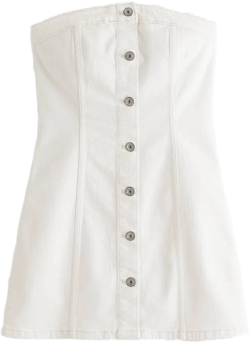 Abercrombie & Fitch Women's Mara Strapless Denim Mini Dress