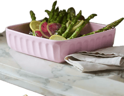 The Latte Stoneware Square Baking Dish: Amelie Edition