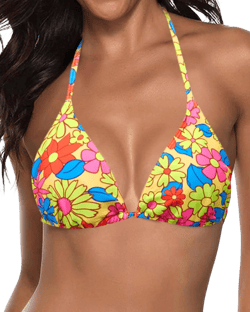 Tempt Me Women's Triangle String Halter Bikini Top