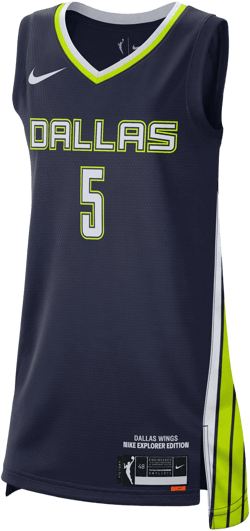 Unisex Nike Women's Arike Ogunbowale Navy Dallas Wings Explorer Edition Victory Jersey