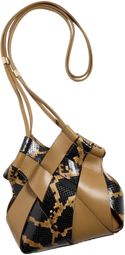 Ulla Johnson Charlotte Snake-Print Leather Crossbody Bag
