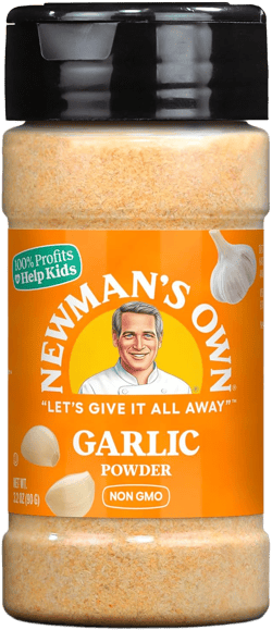 Newman's Own Garlic Powder, Pure Garlic, Dried & Ground, Non-GMO, Kosher, 3.2 Oz. Bottle