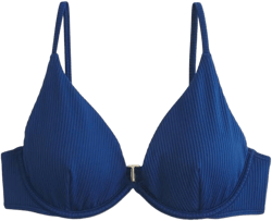 Hollister Women's Ribbed Plunge Bikini Top