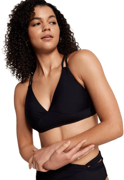 CALIA Women's Double Strap Triangle Bikini Top