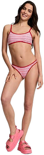 PINK by Frankies Bikinis Eve Rib Bikini Top