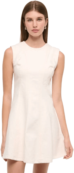 Abercrombie & Fitch Women's Mila High-Neck Denim Mini Dress