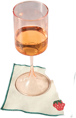 Happy Hour Embroidered Cocktail Napkins, Set of 4