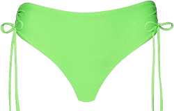 PQ Swim Isla Triangle-Ruched High Waist Bikini Bottom