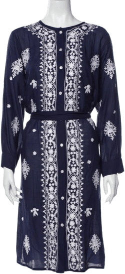 Melissa Odabash Swim | Navy Boho Melissa Obadiah Coverup | Color: Blue/White | Size: S | Lindsaykolu's Closet