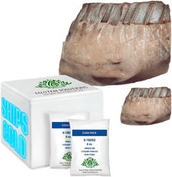 Salutem Vita - Lamb Rib Rack Frenched, 1.5 lbs. (actual weight may vary within 5%) - Pack of 3