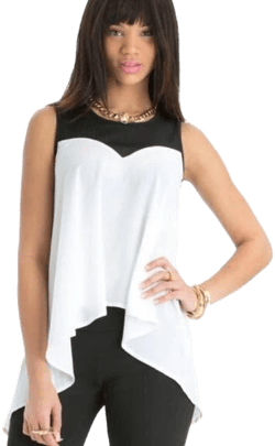 Nicki Minaj High Low Mesh Tank