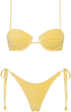 Triangl Mala Maca Velvet Bikini Set Top