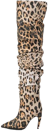 Women's Leopard Print Point Toe Stiletto Heels